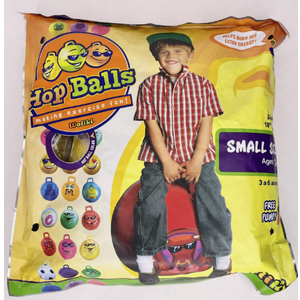 New WALIKI TOYS Hop Ball For Kids Ages 3-6 Yellow Heart Emoji -Comes with Pump