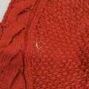 Mr. Pen- Small Christmas Tree Skirt, 24", Red Knitted Christmas Skirt Tree, Xmas Tree Skirt