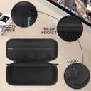 2 x Stethoscope Case for 3M Littmann Classic III, Lightweight II S.E, MDF Acoustica Stethoscope, Medical Assistant Essentials Hard case with Divider Interlayer for Nurse Accessories (Black)