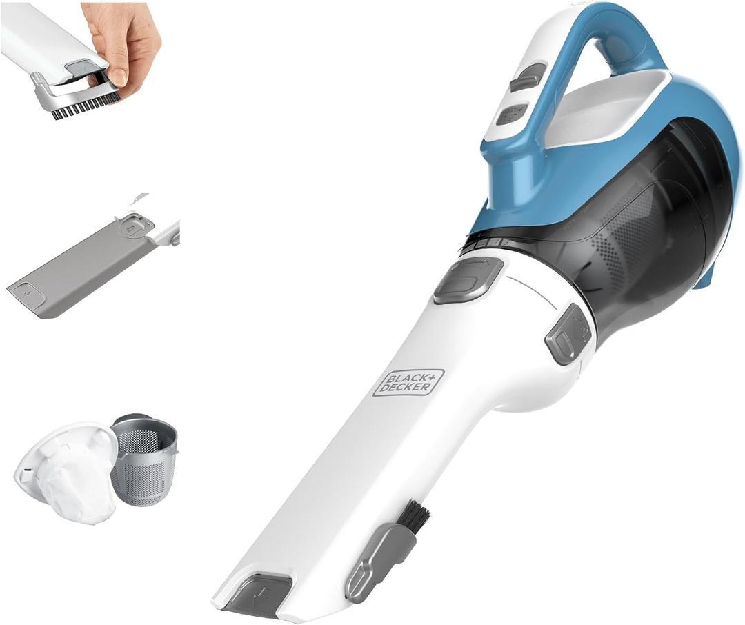 BLACK+DECKER dustbuster Advanced Clean Cordless Handheld Vacuum, Compact Home and Car Vacuum with Crevice Tool (CHV1410L)