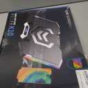 ICE COOREL Gaming Laptop Cooling Pad 15-17.3 Inch, Laptop Fan with 6 RGB Cooling Fans, Laptop Cooling Stand with 6 Height Adjustable, Laptop Cooler with LCD Screen, 2 USB Ports, Phone Stand