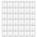 36 Pack 8oz Household Plastic Jars with Lids, BPA Free, Reusable, Refillable Transparent Cosmetic Containers for Bath Salts, Cosmetics, Powders, Beauty Product and Small Accessories, White