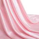 Pink Silk Satin Fabric, 3 Yards 60" Wide, Shiny and Soft Charmeuse Satin Fabric for Sewing Wedding Bridal Dress Crafts