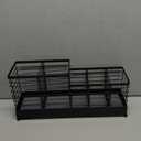 TomCare Utensil Holder with Water Absorbent Diatomite Stone 3 Removable Dividers Large Silverware Organizer Sturdy Cooking Utensils Organizer Caddy Metal kitchen Organizers and Storage for Counter