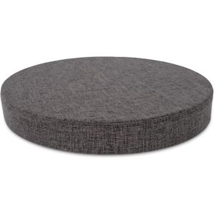 Tromlycs 14 Inch Round Bar Stool Cushion Non-Slip Foam Seat Pad Removable Cover for Circle Chairs (14x14 Inches, Gray)