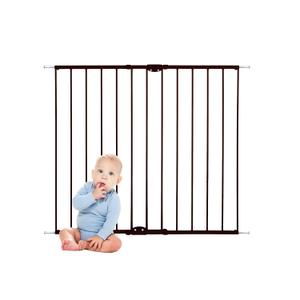 Toddleroo Easy Swing & Lock Baby Gate for Top of Stairs: 36" Tall, Bronze