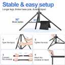 EMART Backdrop Stand 10x8.5ft(WxH) Photo Studio Adjustable Background Stand Support Kit with 2 Crossbars, 8 Backdrop Clamps, 2 Sandbags and Carrying Bag for Parties Events Decoration