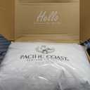 Pacific Coast Goose Feather and Down Bed Pillows Standard Size Set of 2, Hotel Pillow for Sleeping, Downproof, Soft, Fluffy, 100% Cotton Shell