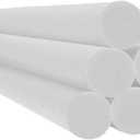 Chochkees White Pool Noodles 52" x 2.5" Inch Swimming Solid Core Foam Tube, Floating Thick Noodles for Floating, Pool Accessories, 12-Pack