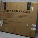 JupDec Jersey Frame Display Case, Large Clear Acrylic Shadow Box with UV Protection for Baseball Basketball Football Soccer Hockey shirts, Wall Mount Wooden Showcase, Idea Gift for Sports fans, 1 Pack