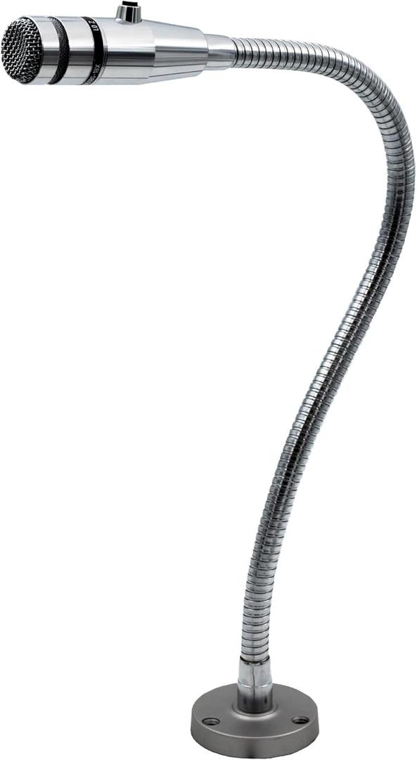 RBX-515SBG-18X Replaces Shure 515SBG-18X. Push-to-Talk Microphone for Paging in Restaurants, Grocery Stores. Includes 20" gooseneck, Mount, & Attached 6 Cord for Your Best Connector