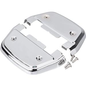 Chrome D-shaped Passenger Footboard Floorboard Covers for Harley Touring Street Road Glide Ultra Limited Softail Dyna