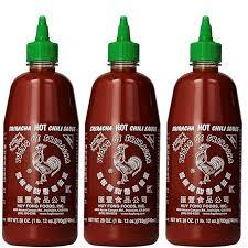 Sriracha Hot Chili Sauce, 28 oz (Pack of 3) | Authentic Spicy Sauce for Dipping, Noodles, Stir-Fries & Marinades By AUG 2026