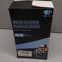 JOLLY CHEF 100 Pack 10 oz Blue Plastic Cups, Blue Disposable Tumblers, Elegant Glitter Party Drinking Cups for Wedding, Thanksgiving Day, Christmas Halloween