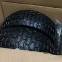 GICOOL 2 Pack, 13x5.00-6 Flat Free Lawn Mower Tire and Wheel, 13x5-6 Riding Lawnmower Tire with 3"-6" Centered Hub and 3/4" & 5/8" Bearings, Tractor Turf Tire Turf-Friendly, 2 Pack