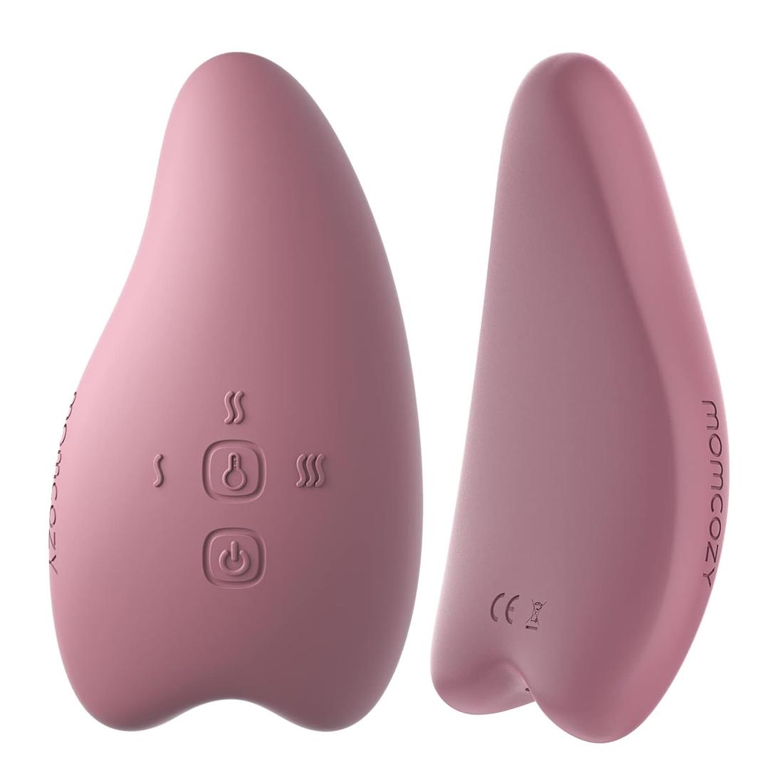 Momcozy Double Lactation Massager Warming for Breastfeeding, Pumping, Heat & Vibration for Improved Milk Flow, Breastfeeding Essentials for Clogged Ducts, Engorgement