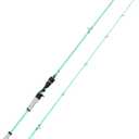 One Bass Fishing Rod, Spinning & Casting Fishing Pole with 30 Ton Carbon Fiber, 6'0"Medium-2piece