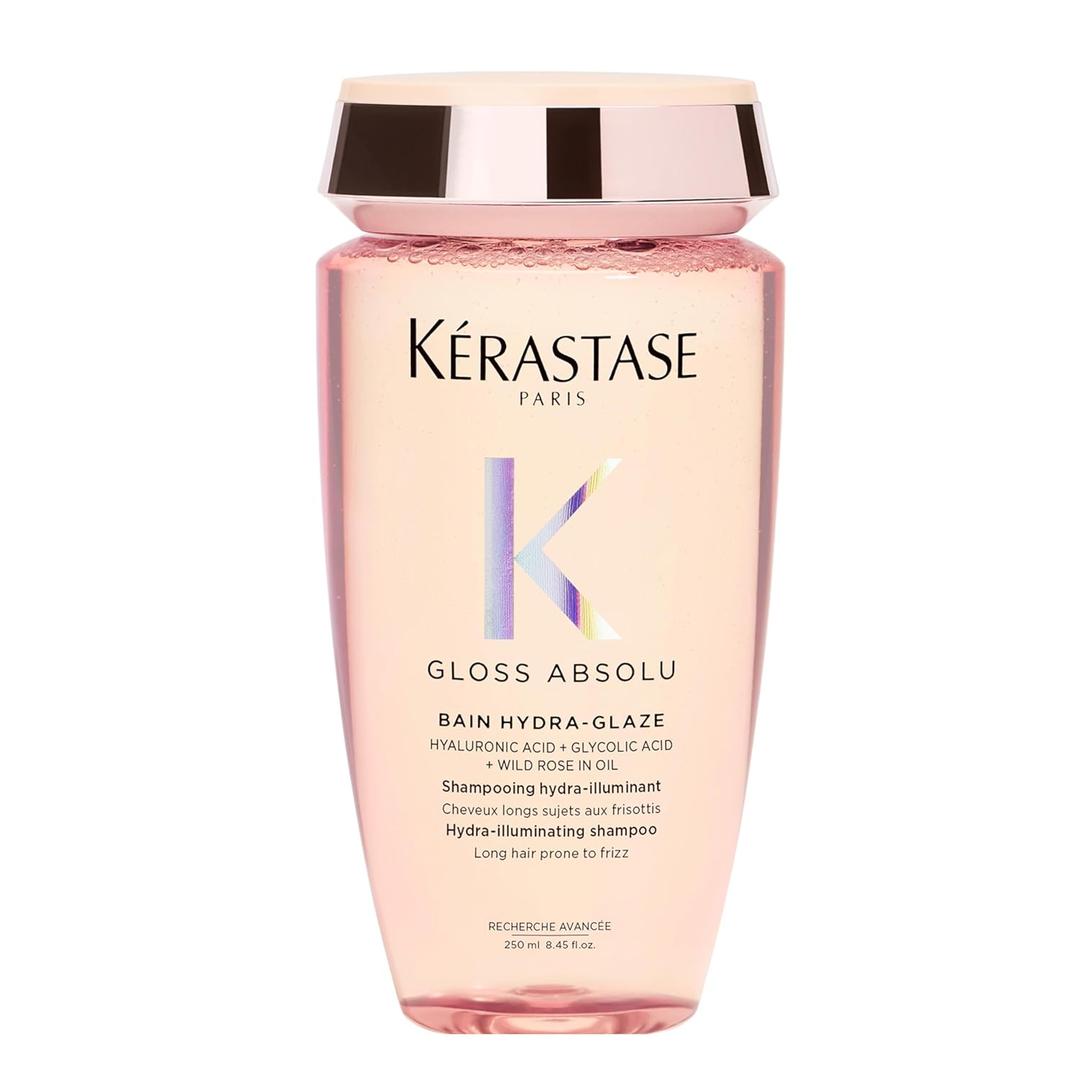 Kerastase Gloss Absolu High-Shine Anti-Frizz Shampoo - Cleanses & Reveals Ultimate Shine, For Glossy & Bouncy Hair (8.45 Fl Oz (Pack of 1))