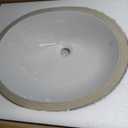 19" x 16" Oval Undermount Bathroom Sink