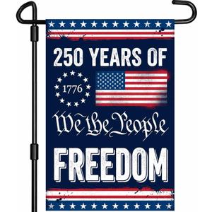 250th Anniversary American Garden Flag 12 x 18 Inch, USA Patriotic Outdoor Banner, Double Sided Yard Decoration 1776-2026