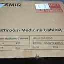 Bathroom Medicine Cabinet with Mirror 24 x 30 Inch, Brush Gold Medicine Cabinet Recessed or Surface Wall-Mounted, Mirrored Cabinets with Sturdy Metal Adjustable Shelves for Bathroom Vanity