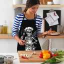 Apron Home Kitchen Cooking Baking Gardening for Women Men with Pockets, apron waterproof 32x28 inch