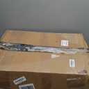 AAAAAcessories D-Shaped Chair Cushions, 2" Thick Dining Chair Pads with Ties and Removable, Machine-Washable Cover, 17" x 16", Set of 6, Black