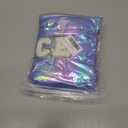 Hiroyuki Iridescent Makeup Bag, 14 inches Cosmetic Bag, Large Capacity Travel Pouch (Face, blue)