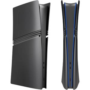 Cover Plates for PS5 Pro Digital Edition, Matte FacePlates Accessories Compatible with PlayStation 5 Pro Console ABS Replacement Side Shell Case (Black) Cover Plates for PS5 Pro Digital Edition, Matte FacePlates Accessories Compatible with PlayStation 5 Pro Console ABS Replacement Side Shell Case (Black)