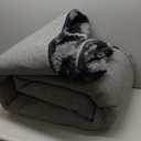 KICMOR 8x10 Area Rugs for Living Room, Large Fluffy Soft Black and Grey Checkered Shag Shaggy Bedroom Carpet, Big Fuzzy Plush Floor Rug for Kids Boys Girls Room Dorm Nursery Home Decor Aesthetic