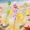 Reusable Drinking Straws for Kids - 16 Styles | Crazy Fun Silly Straws for Summer Pool Beach Party Favors & Decoration, Bulk Birthday Goodie Bag Stuffers