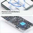 for MagSafe Battery Pack 10000mAh, 20W Ultra Slim Portable Phone Charger with LED Display, Magnetic Power Bank for iPhone 15/14/13/12 Series (Space Gray)