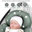 Infant Insert Compatible with 4moms Mamaroo Swing and Infant Carseat, Including 3 Replacement Balls, Reversible Newborn Insert for Baby Swing, Stroller, Bouncer, Soft Fabric - Animals