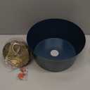 Ceiling Light Fixture, Hallway Ceiling Light with Gold Plate and Matte Black Shade, Modern Simple Style Porch Light Fixtures Semi Flush Mount (Blue)