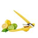Chef'n FreshForce Lemon Squeezer Citrus Juicer, Manual Hand Press with Dual-Gear Power for Maximum Juice Extraction, Durable, Yellow 2 pcs