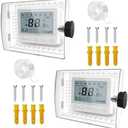 PILISPARK 2PC Thermostat Lock Box,Thermostat Cover with Lock,PC Wall Thermostat Lockbox,Fits Thermostats 4.8" H x 6" W or Smaller,Mainly for Home Thermostat (Set Of 2), 4 Pieces
