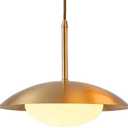 ZSJPDP G9 Base Single-Head Hanging Light,American Industrial Style Chandelier,Creative Personality Copper Glass Pendant Lamp,Restaurant Hotel Living Room Decorative Lighting Fixtures