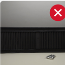 Ekena Millwork Lifetime Vinyl LL1S14X05200BL Standard Cathedral Top Center Mullion, Open Louver Vinyl Shutters, w/Installation Shutter-Lok's & Matching Screws (Per Pair), 14 1/2"W x 52"H, Black