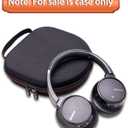 LTGEM Case Compatible with Sony WH-CH720N / WH-CH520 / WHCH710N / WH-CH510 Noise Canceling Headphones Over The Ear Headset, Black+Blue