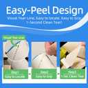 4 x Extra Sticky Pet Hair Remover Lint Roller, 4 Refills (360 Sheets) + 2 Handles, Easy Tear No Residue for Clothes, Couch, Furniture and Car Seats