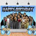 Homies Birthday Decorations,Cartoon Homies for Party Decorations Supplies,Homies Happy Birthday Banner Backdrop for Party Supplies (5x3ft)
