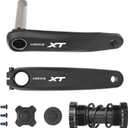 1x Mountain Bike Crankset 170mm with 34-40T Chainring & Bottom Bracket - 6061 Alloy Hollow Integrated MTB Crank Set, Narrow-Wide Teeth, Compatible 8-12S (BSA24/BB92/PF30/BB30/T47) (Crank + center shaft)