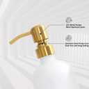 Prus Waso Gold Soap Dispenser Bathroom Set, Hand and Lotion Dispenser with Stainless Steel Pump, Perfect for Modern Bathroom Decor. (Gold)
