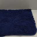 OLANLY Bathroom Rugs 34x21, Extra Soft Absorbent Chenille Bath Rugs, Rubber Backing Quick Dry, Machine Washable Bath Mats for Bathroom Floor, Tub and Shower, Home Decor Accessories, Navy