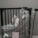 29.5-40.5" Baby Gate for Stairs, Dog Gate for Doorways, Walk Thru Auto Close Metal Baby Safety Gate for The House, Stairs and Doorways, Child Gate Pressure Mounted, Pet Gate for Dog Indoor - Black