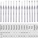 MEEDEN Miniature Paint Brush Set,15 Tiny Professional Fine Tip Detail Paint Brushes, Detailing Paintbrushes for Acrylic Watercolor Oil Painting- Model Face Nail Craft