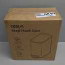 Cesun Small Bathroom Trash Can with Lid Soft Close, Step Pedal, 5 Liter / 1.3 Gallon Stainless Steel Garbage Can with Removable Inner Bucket, Waste Basket for Bathroom, Bedroom (Matte Black)