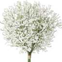 10 Pack Baby's Breath Artificial Flowers Bulk 3 Branches Faux Baby Breath Plastic Flowers Fake Gypsophila Flower Arrangement for Crafts Fake Flowers Bouquet for Wedding Home Decor White Baby Breath