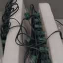 C9 Clear Christmas String Lights, 100 Feet Waterproof Vintage Christmas Tree Lights, Outdoor Roofline String Lights with 100 Clear Bulbs for Patio Garden Holiday Indoor Home Decoration, Green Wire