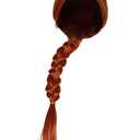 Women Princess Wig Adult Crown Wigs Cosplay Prop Costume Accessory (One Size, Brown)